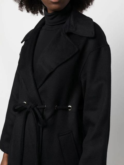 Ba&Sh Kate drawstring wool-blend coat - Black
