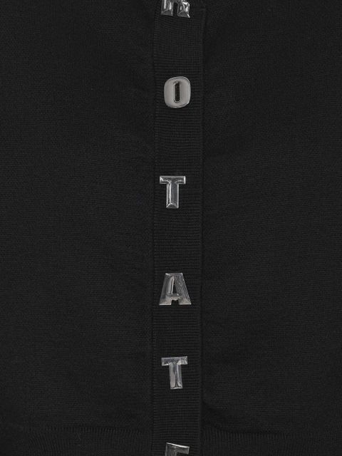 ROTATE BIRGER CHRISTENSEN padded-shoulder button cardigan - Black