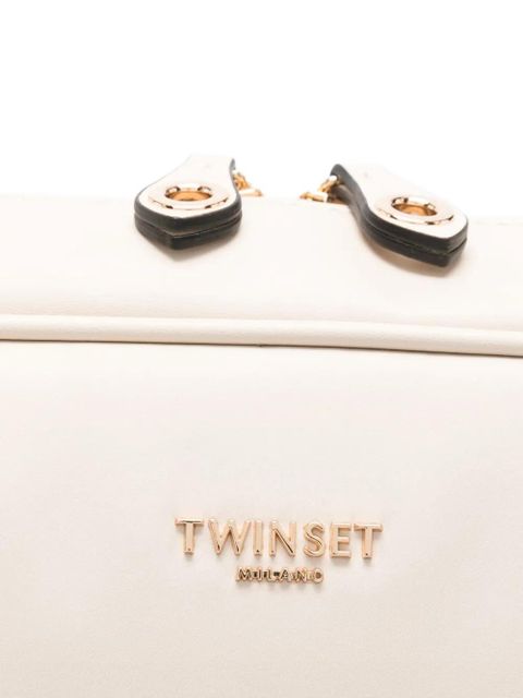 TWINSET logo-lettering tote bag - Neutrals