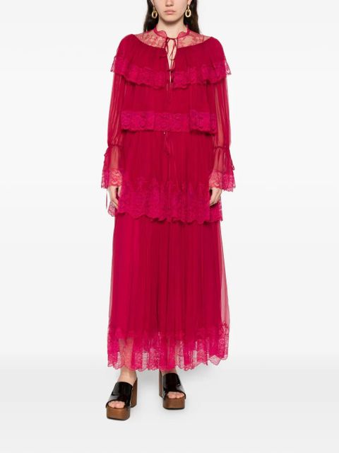 Chloé lace tiered maxi dress - Pink - zdjęcie produktu nr 2