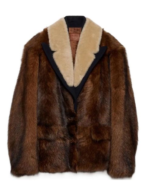 Prada shearling coat - Brown - zdjęcie produktu nr 1