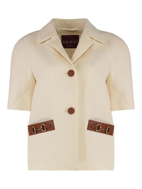 Gucci horsebit-detail blazer - Neutrals - zdjęcie produktu nr 1