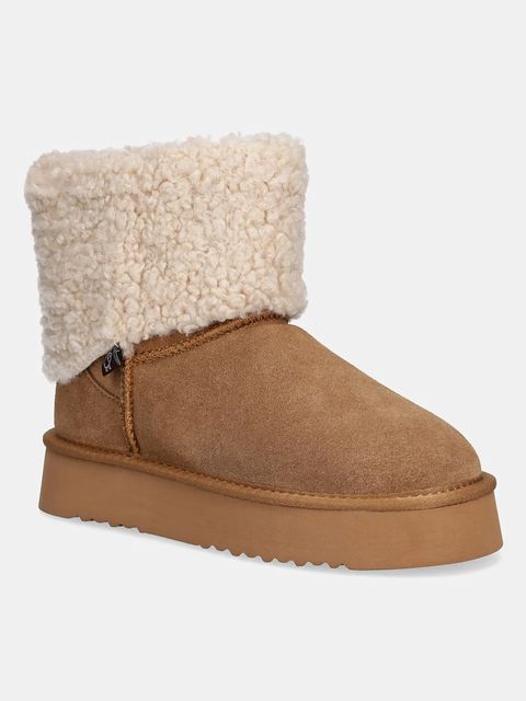 Answear.LAB śniegowce zamszowe kolor brązowy - zdjęcie produktu nr 1