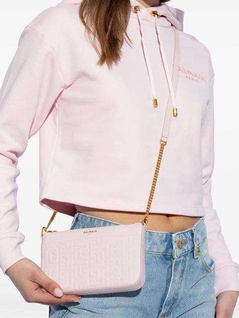 Balmain 1945 PB Labyrinth monogram mini bag - Pink