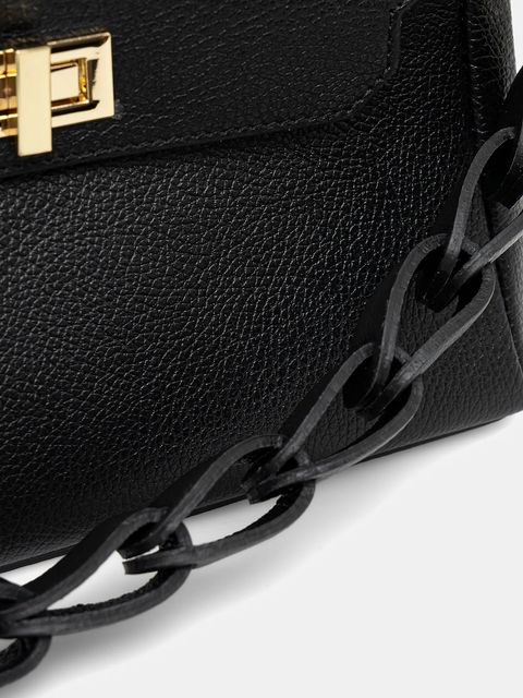 Answear.LAB torebka skórzana kolor czarny