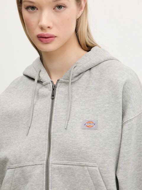 Dickies bluza damska kolor szary z kapturem melanżowa DK0A4Y1ZHG01