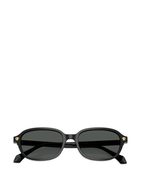 Versace Eyewear oval-frame medallion sunglasses - Black