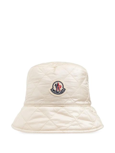 Moncler quilted bucket hat - Neutrals - zdjęcie produktu nr 1