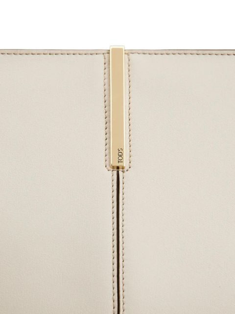 Tod's medium-small leather tote bag - Neutrals