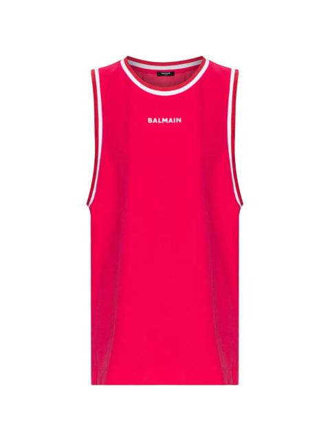 Balmain striped-trim mini dress - Pink - zdjęcie produktu nr 1