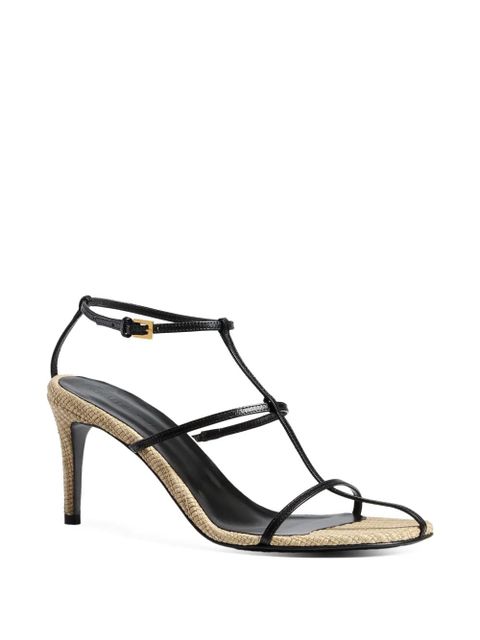 KHAITE 75mm Cage strappy heeled sandals - Black - zdjęcie produktu nr 2