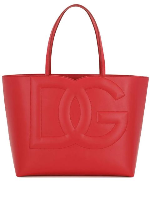 Dolce & Gabbana medium DG Logo tote bag - Red - zdjęcie produktu nr 1