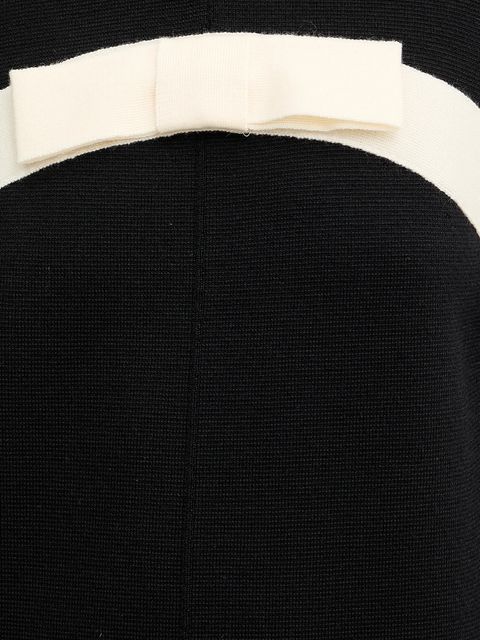 Luisa Spagnoli sukienka wełniana kolor czarny mini prosta 100057