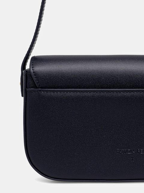 Patrizia Pepe torebka skórzana kolor granatowy 8B0231 L061