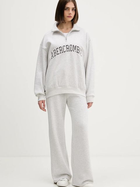 Abercrombie & Fitch bluza damska kolor szary melanżowa KI152-5427-112 - zdjęcie produktu nr 2