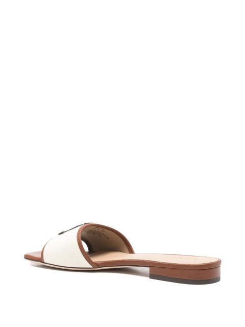 Lauren Ralph Lauren monogram-detail sandals - Neutrals