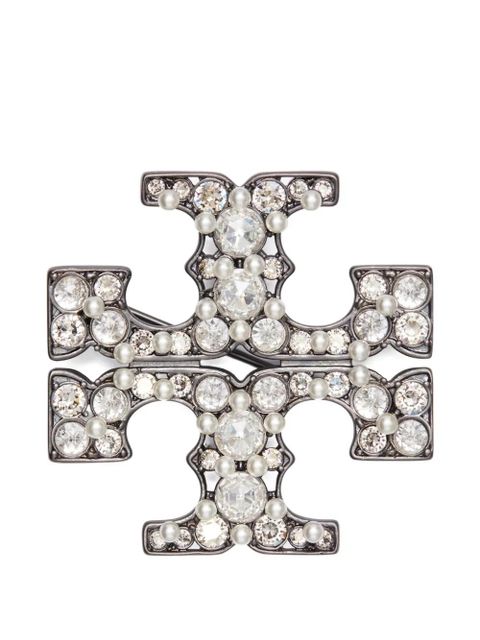 Tory Burch Moondance pearl brooch - Black - zdjęcie produktu nr 1