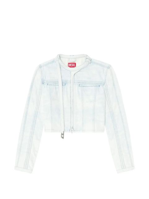 Diesel De-Saphix-Fsi zip denim jacket - Blue - zdjęcie produktu nr 1