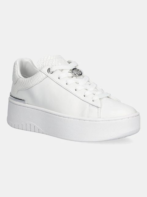 MICHAEL Michael Kors sneakersy skórzane Dottie Lace Up damskie kolor biały 43R6DTFS1L.085 - zdjęcie produktu nr 1