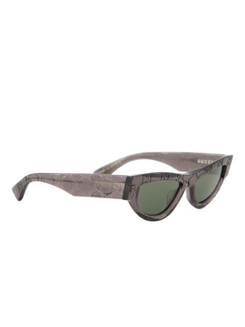 Gucci Eyewear GG monogram cat-eye sunglasses - Grey - zdjęcie produktu nr 2