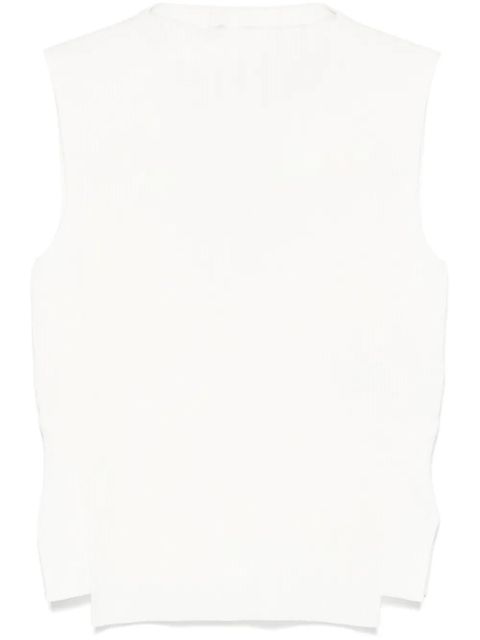 Victoria Beckham ribbed tank top - White - zdjęcie produktu nr 1