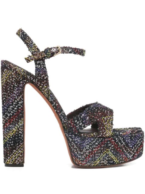 Missoni Angela platform heel sandals - Black - zdjęcie produktu nr 1