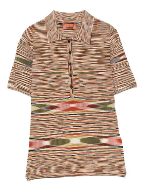 Missoni striped polo shirt - Green