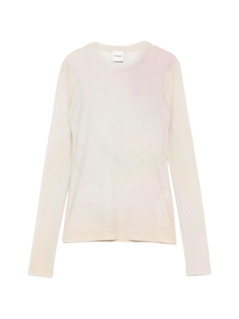 Nanushka long sleeve crewneck top - Neutrals - zdjęcie produktu nr 1
