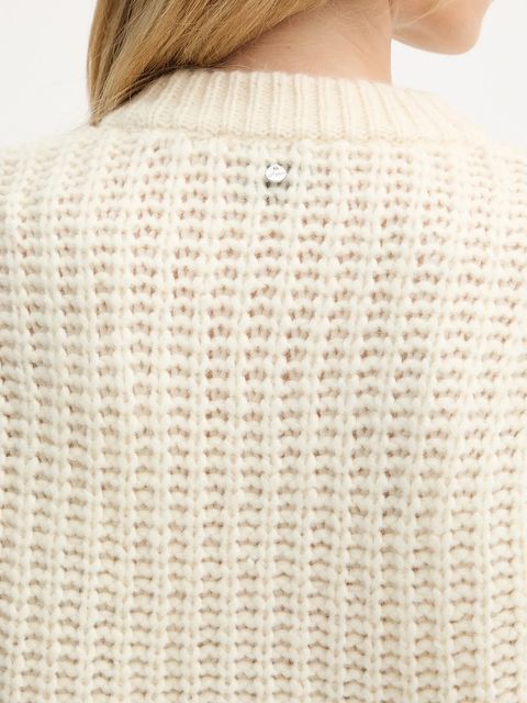 BOSS Orange kamizelka z dodatkiem wełny damski kolor beżowy 50549310