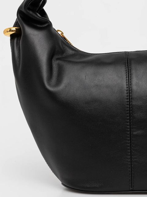 Furla torebka skórzana kolor czarny WB01676.BX3168.O60001002 - zdjęcie produktu nr 2