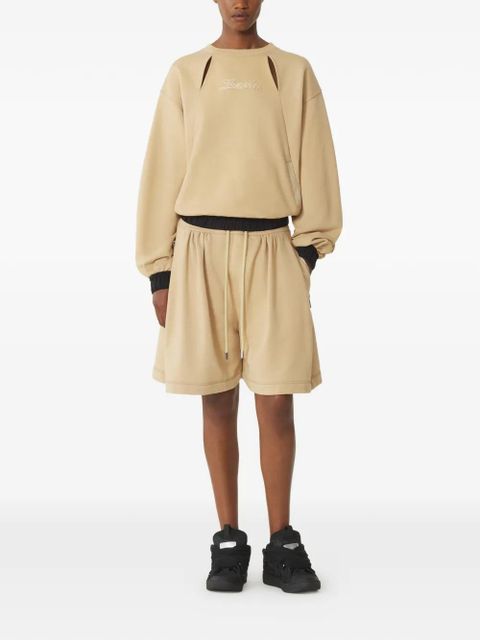 Lanvin zip pleated shorts - Neutrals - zdjęcie produktu nr 2