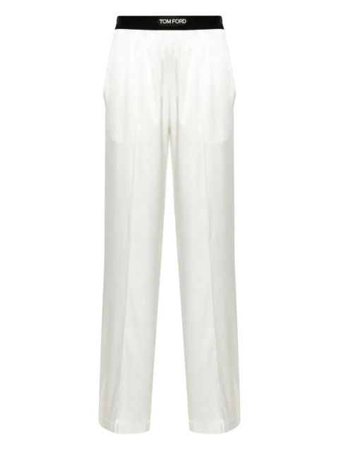 TOM FORD Satin Pajama Pants - White - zdjęcie produktu nr 1