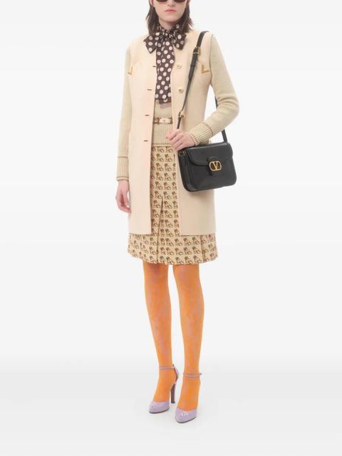 Valentino Garavani pleated dog-print mini skirt - Neutrals - zdjęcie produktu nr 2