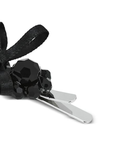 Simone Rocha beaded bow hair accessory - Black