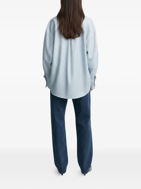 TOTEME striped buttoned shirt - White