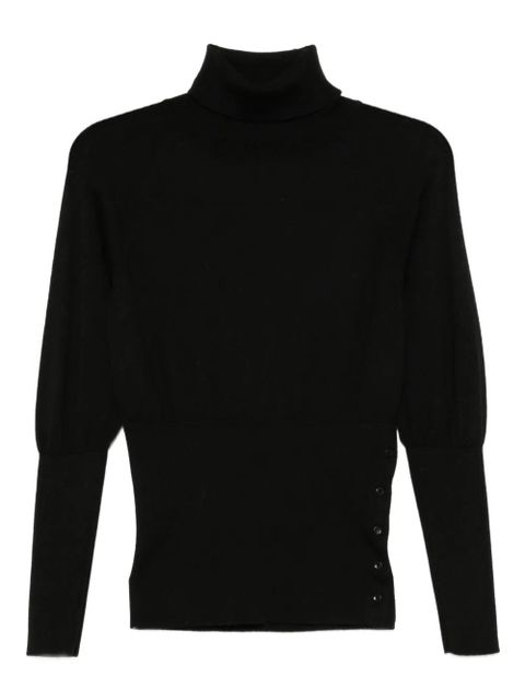 Simone Rocha fitted high-neck top - Black - zdjęcie produktu nr 1
