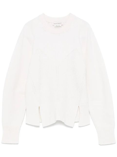 Alexander McQueen geometric-pattern sweater - Neutrals - zdjęcie produktu nr 1