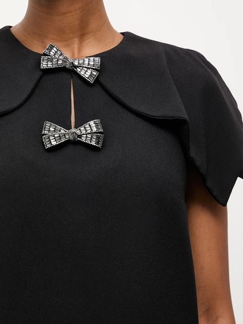 Answear.LAB sukienka kolor czarny mini prosta