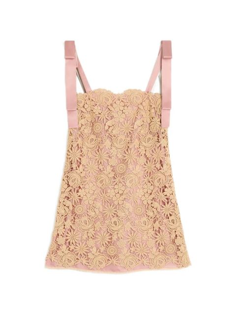 Valentino Garavani guipure straps mini dress - Neutrals - zdjęcie produktu nr 1