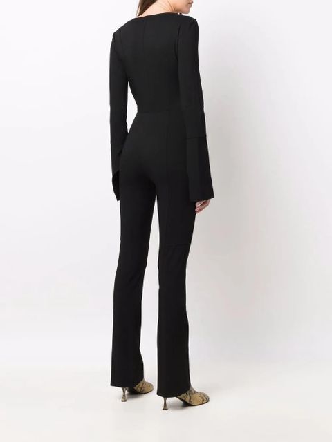 Acne Studios long-sleeve twill jumpsuit - Black