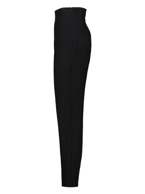 KHAITE high-waist lenn trousers - Black