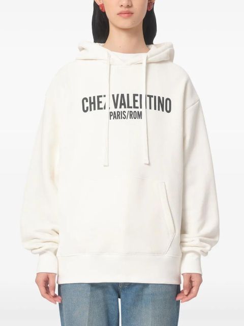 Valentino Garavani Chez-print hoodie - White