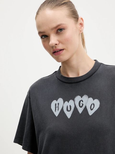 HUGO t-shirt bawełniany Vintage Tee_22