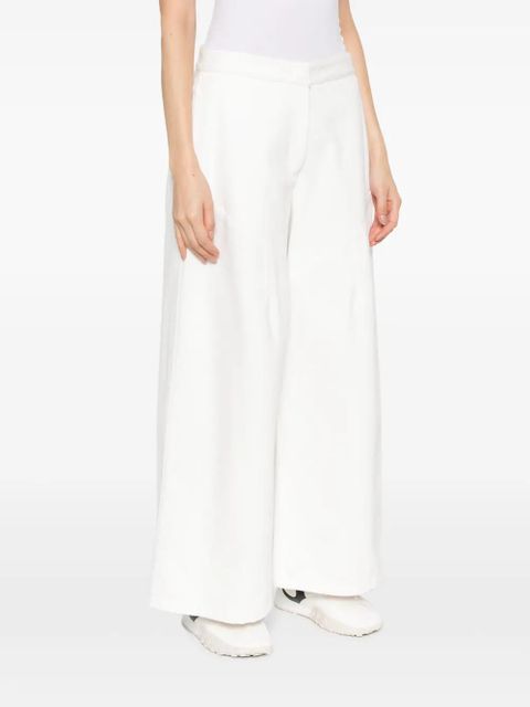 Jil Sander wide-leg cotton trousers - White
