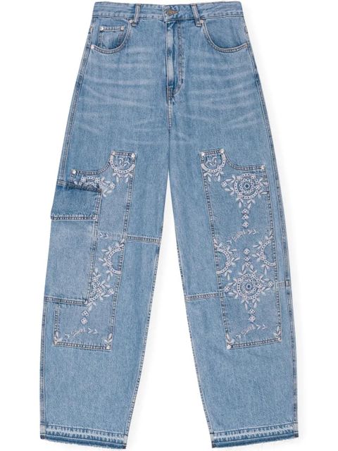 GANNI broderie-anglaise jeans - Blue - zdjęcie produktu nr 1