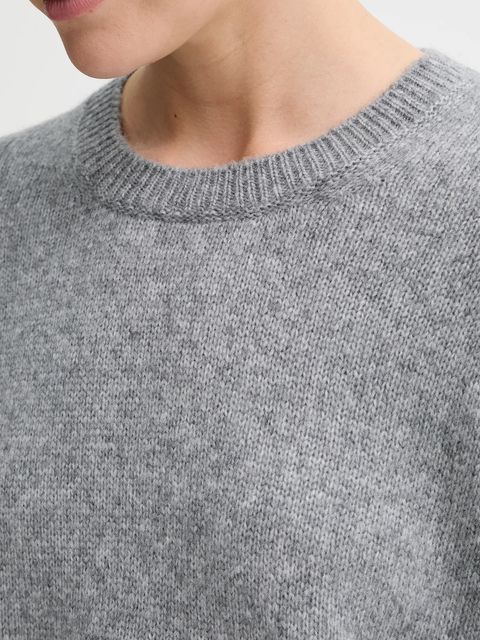 Marc O'Polo sweter z wełną damski kolor szary lekki 508612160463