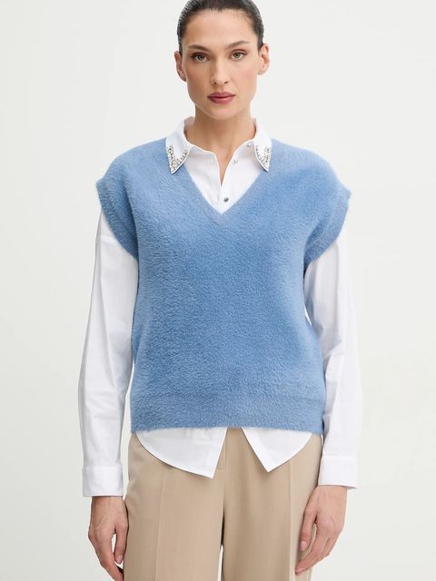 Morgan kamizelka damski kolor niebieski MCATHY - zdjęcie produktu nr 1