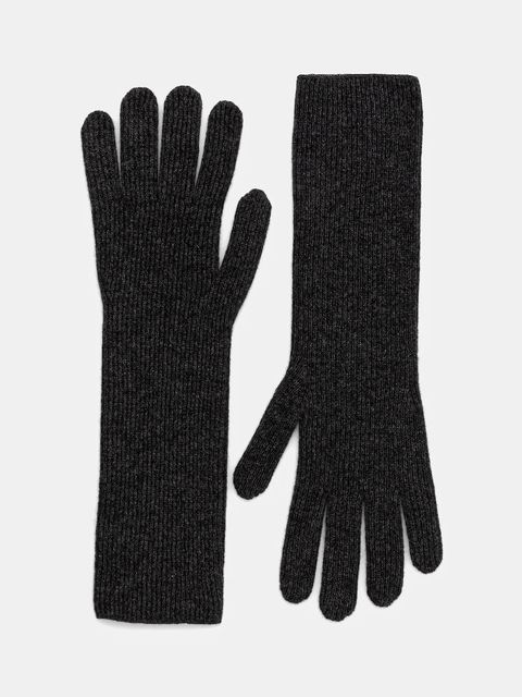 Marc O'Polo rękawiczki wełniane damskie kolor szary 509517904017 - zdjęcie produktu nr 1