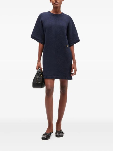 GANNI short-sleeve mini dress - Blue - zdjęcie produktu nr 2