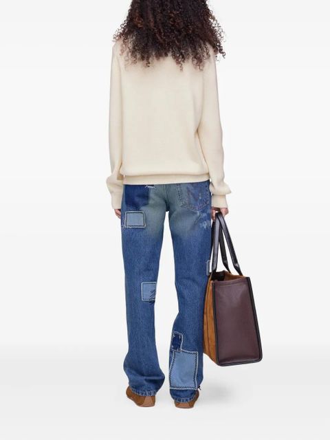 Marc Jacobs daisy-jacquard crew-neck sweater - Neutrals